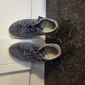 Blue Sneakers with White  Sole and Womens 11 Just.need a Little Toothbrush Scrub